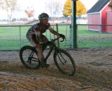 Megan Chinburg through the wood chips © Dave Roth