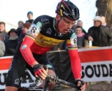 Sven Nys (Landbouwkrediet) could not hold off Pauwels for the World Cup win after Pauwels' late season surge. © Thomas van Bracht 