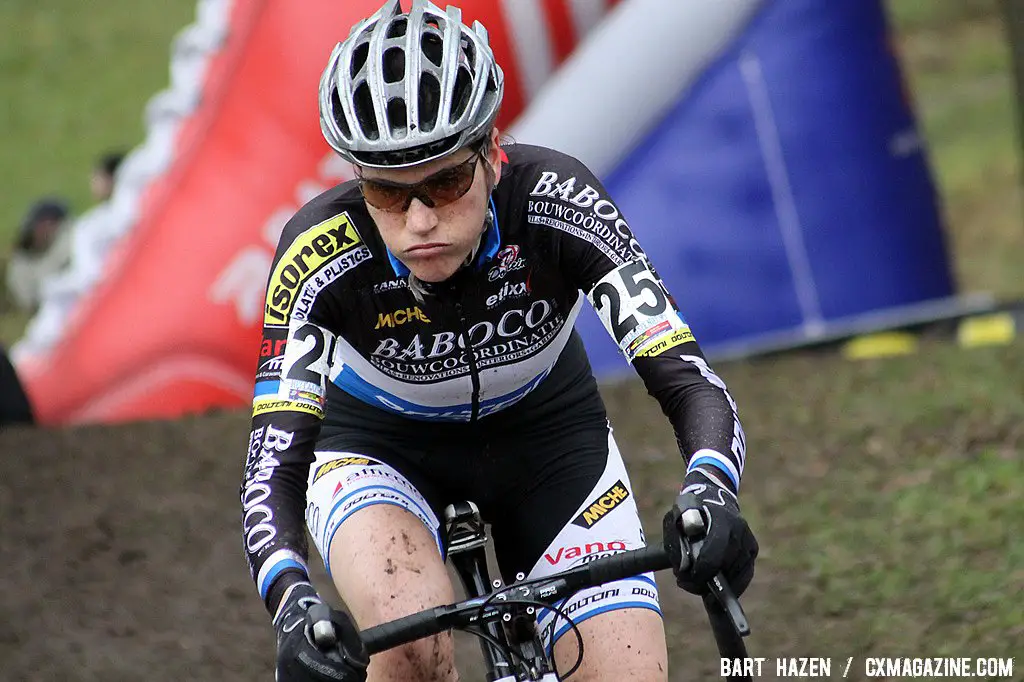 Christine Vardaros had a tough day in the saddle still suffering from a crash a few weeks ago