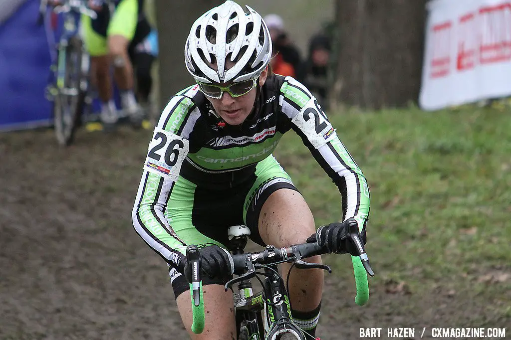 Kaitlin Antonneau racing her first World Cup in Hoogerheide