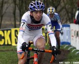 Helen Wyman had a fast start and finished in 8th - Hoogerheide Cyclocross Word Cup 2011