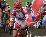 Meredith Miller leads Sophie de Boer, Nikki Harris and Amy Dombroski