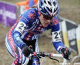 Katie Compton on her way to the fifth World Cup win of the season