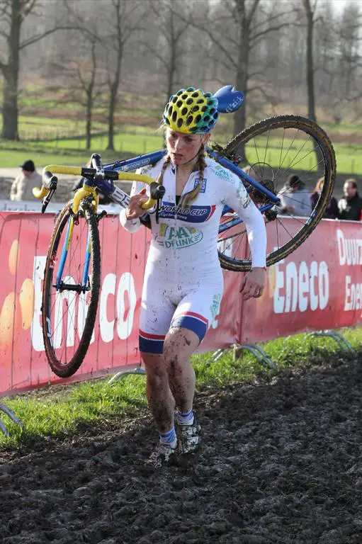 Daphny Van Den Brand (Aa Drink - Leontien.nl Cycling Team) won the World Cup overall in her final season of pro racing. ©Thomas van Bracht 	