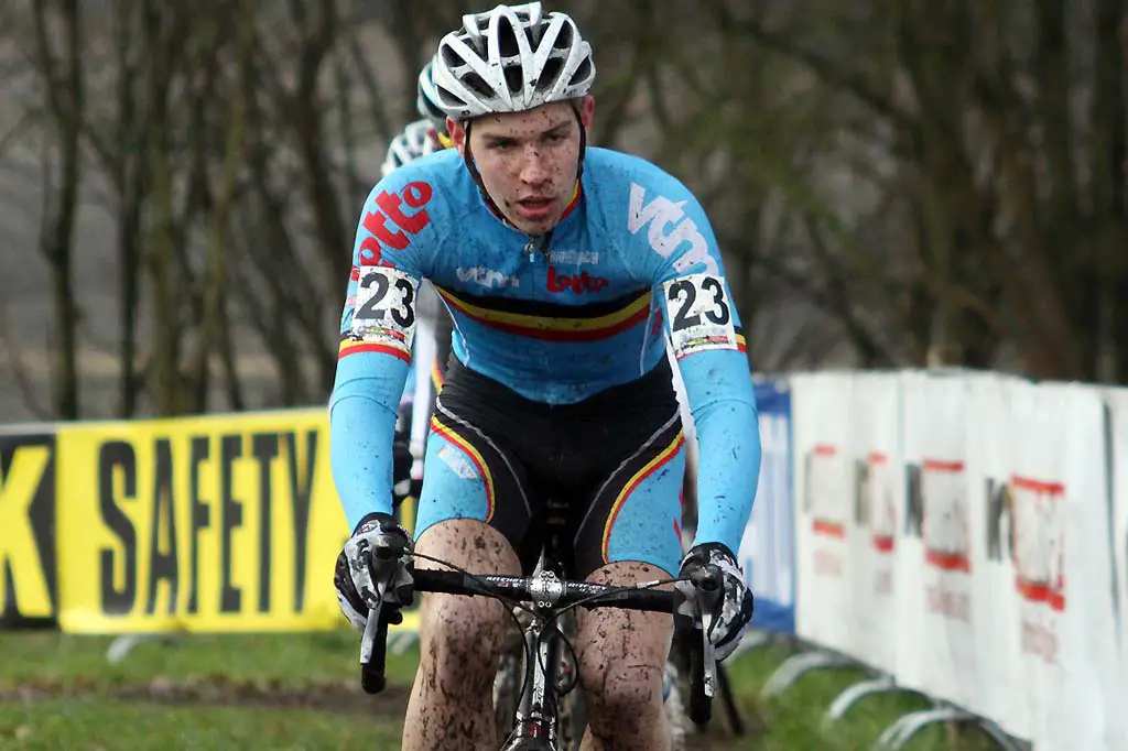 Diether Sweeck breathes through the mud in Hoogerheide. © Bart Hazen