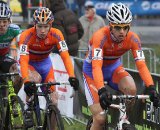 Danny van Poppel leads Stan Godrie and Federico Zurlo on the opening lap. © Bart Hazen