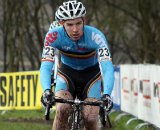 Diether Sweeck breathes through the mud in Hoogerheide. © Bart Hazen