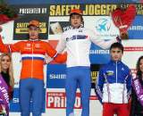 The junior podium in Hoogerheide. ? Bart Hazen