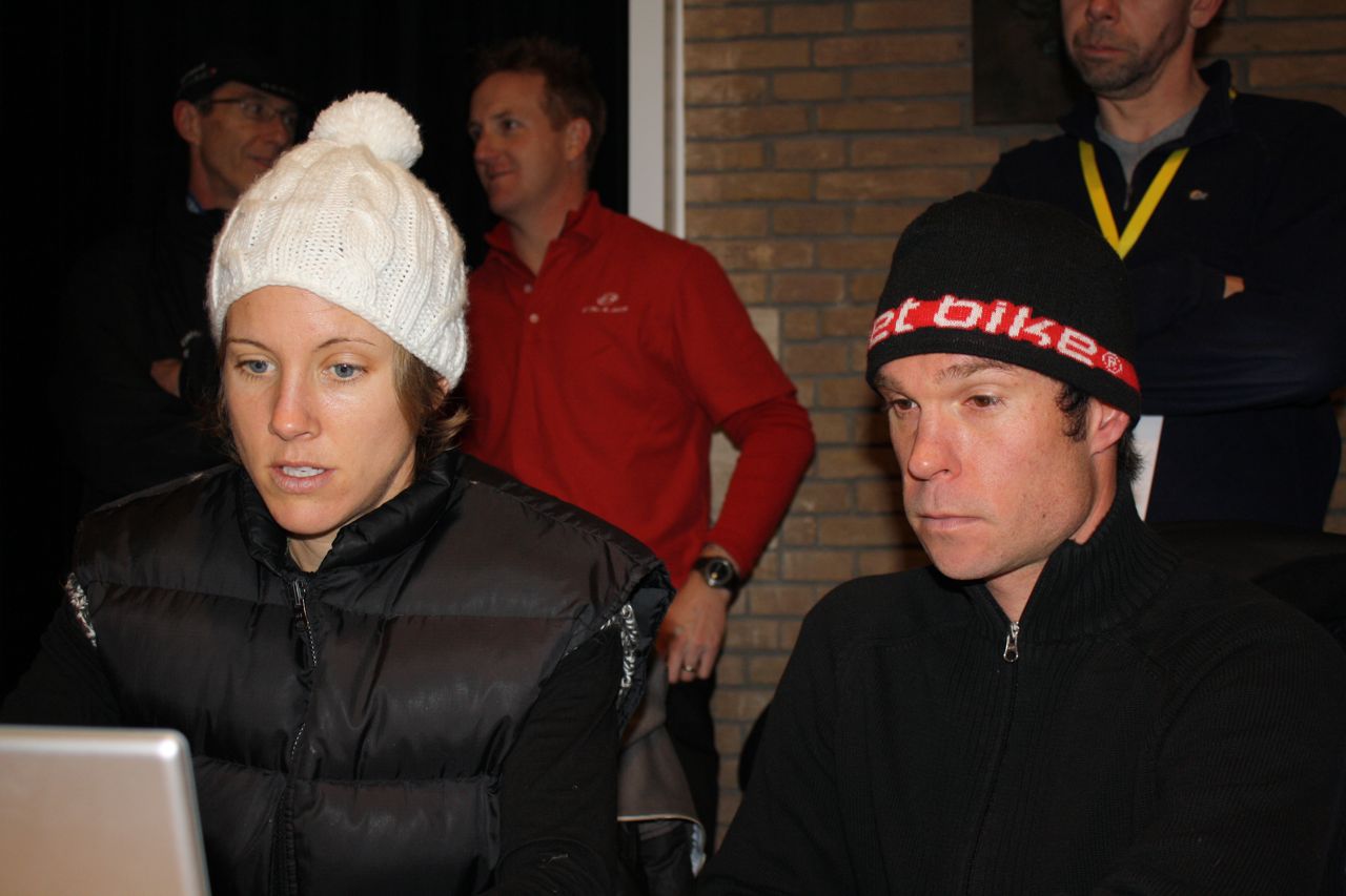 Cori and Jonathan Page participate in CX magazine\'s live chat after the race. ? Dan Seaton 