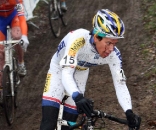 Tom Meeusen locked up the overall World CUp title with second in Hoogerheide. ? Bart Hazen