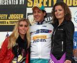 Meeusen enjoys the company of the podium girls. ? Bart Hazen