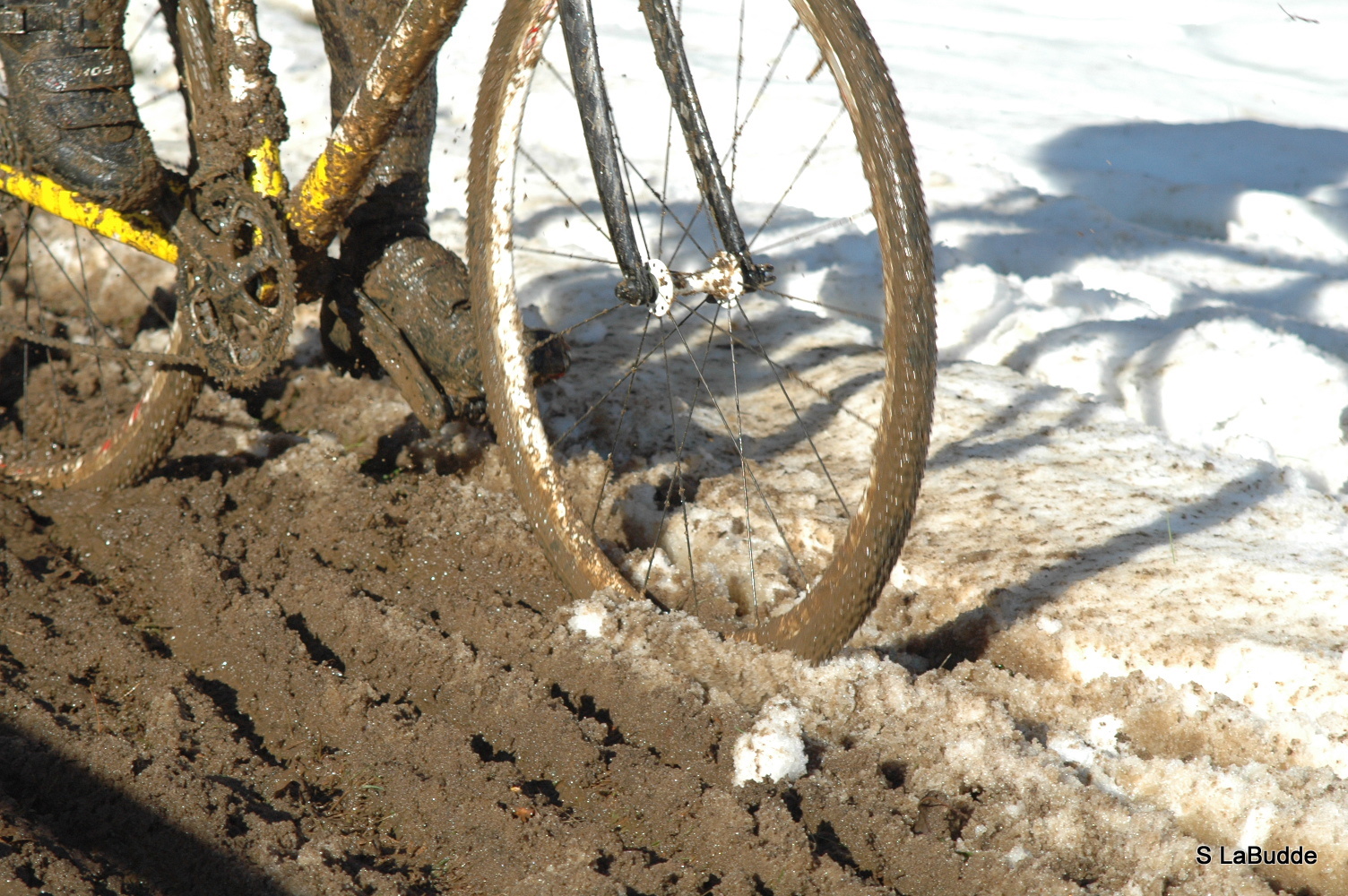 The course turning from ice to mud at HPCX 2011 © Chris LaBudde   