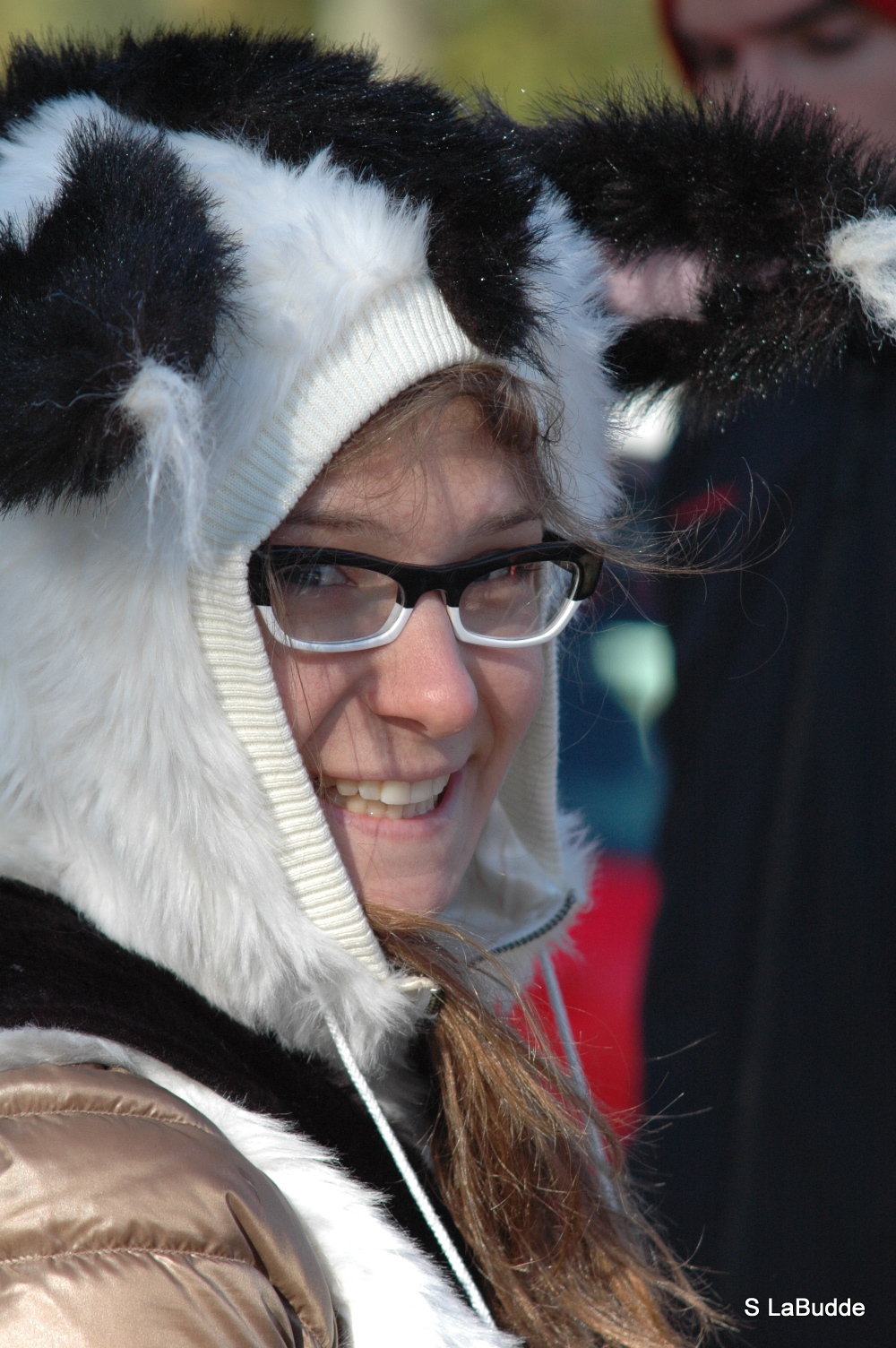 Britlee Bowman celebrates Halloween dressed as a skunk at HPCX 2011 © Chris LaBudde   