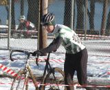 Cat 4 rider Andrew Hagan remounting after a spill at HPCX 2011 © Chris LaBudde   