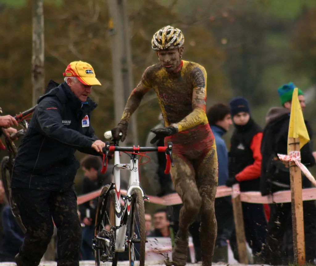 Klaas Vantornout's new bike isn't going to be clean for long © Cyclocross Magazine