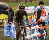 Kevin Pauwels is barely recognizable because of the mud in Igorre © Cyclocross Magazine