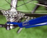 IF's Titanium Factory Lightweight Cyclocross Bike features large diameter titanium seat stays. ©Cyclocross Magazine