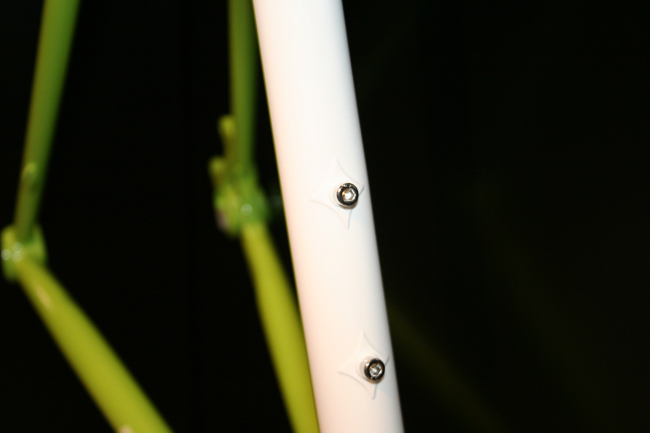 Nice detailing on the water bottle mounts - which are optional © Josh Liberles