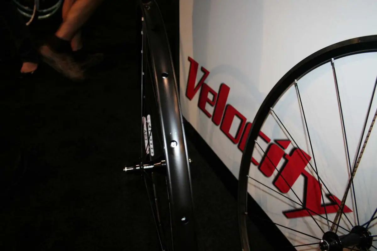 The Velocity A23 clincher rims offer stout tire support © Josh Liberles