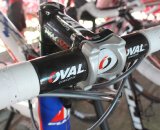 Fuji's parent company bought Oval Concepts a year ago and has since utilized the components throughout its high-end line. Cyclocross @ Interbike 2010. © Cyclocross Magazine