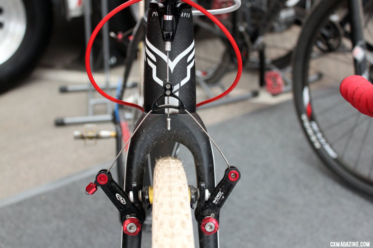 Avid Shorty Ultimates are the only option for this SRAM intern. © Cyclocross Magazine