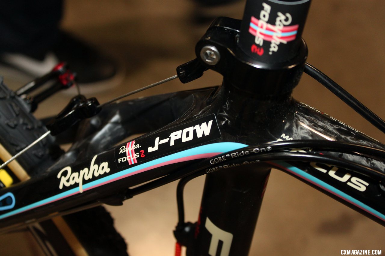 Jeremy Powers\' Focus Mares 2012 carbon cyclocross bike. © Cyclocross Magazine