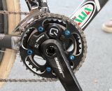 Caroline Mani's bike features SRAM's acquisition, the Quark power crankset. © Cyclocross Magazine