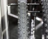 Vredestein's new Black Panther cyclocross tires. Cyclocross Tires at Interbike 2011. © Cyclocross Magazine