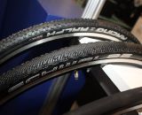 Schwalbe's tubulars now adds about 1mm more to its width and height, and adds a Sammy Slick tread option to its growing tubular line-up. Cyclocross Tires at Interbike 2011. © Cyclocross Magazine