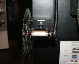 This aluminum sleeve adapter retrofits a BB30 frame to work with BB386EVO cranks. ©Cyclocross Magazine