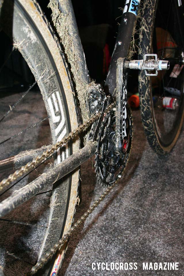 Rotor 3D Cranks adorns this Steeplechase, as they do all of Mattis\' bikes. 