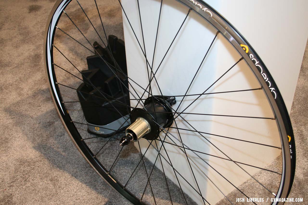 The PowerTap Pro built into a Velocity A23 rim is a great cyclocross training clincher. ©Cyclocross Magazine