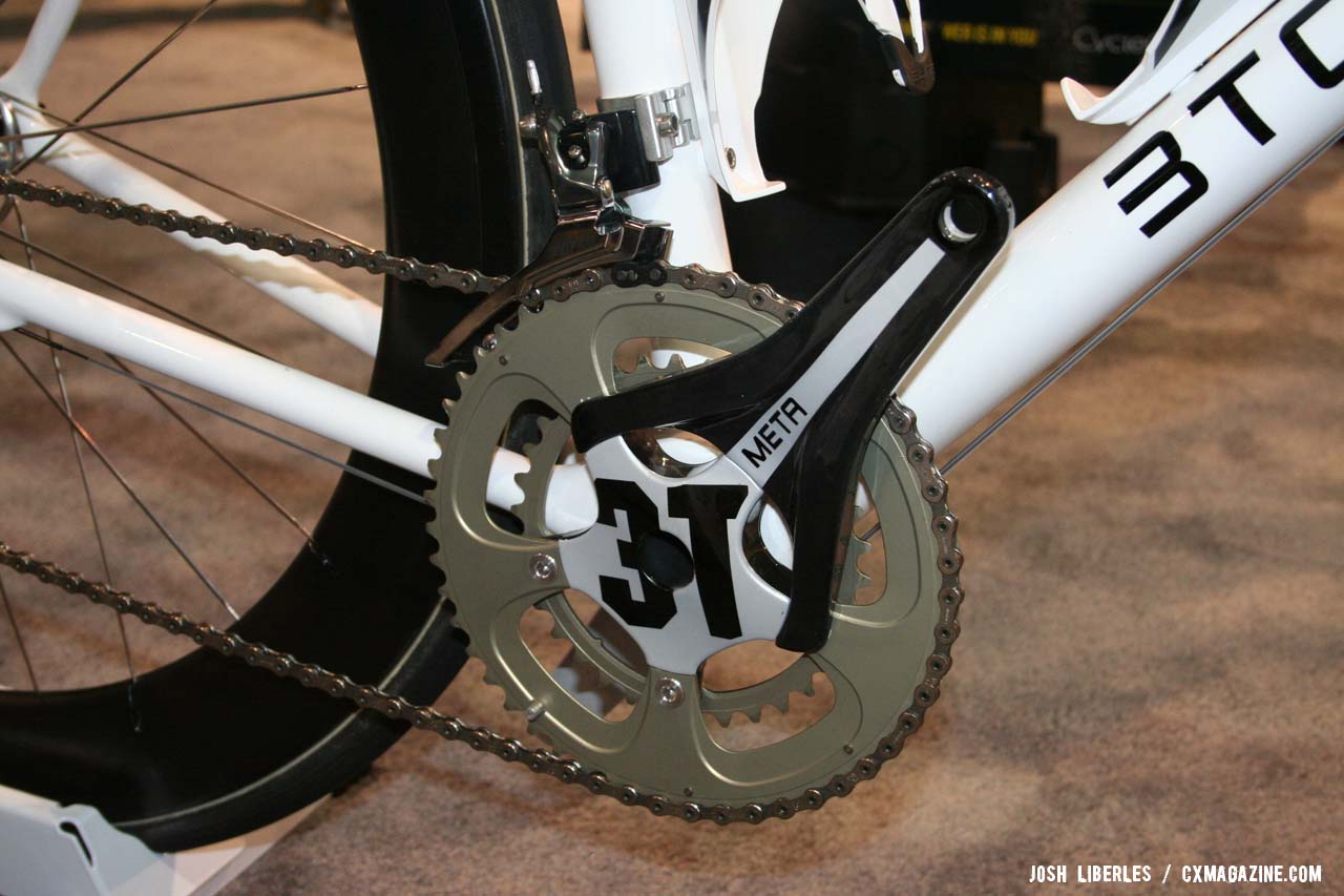 The 3T Meta crank has built in ANT+ cadence. ©Cyclocross Magazine