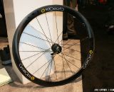 The new hubs only add about 100 extra grams to this carbon Enve wheel. ©Cyclocross Magazine