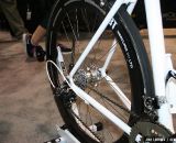 The PowerTap electronics built into a 3T Mercurio hub and wheel. ©Cyclocross Magazine