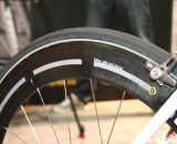 The nipples are at the hubs of the 3T Mercurio 60 LTD wheels, and the spokes slot into the rim. ©Cyclocross Magazine