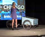 The purple mini with netting for the food cart in Chicago. © Cyclocross Magazine