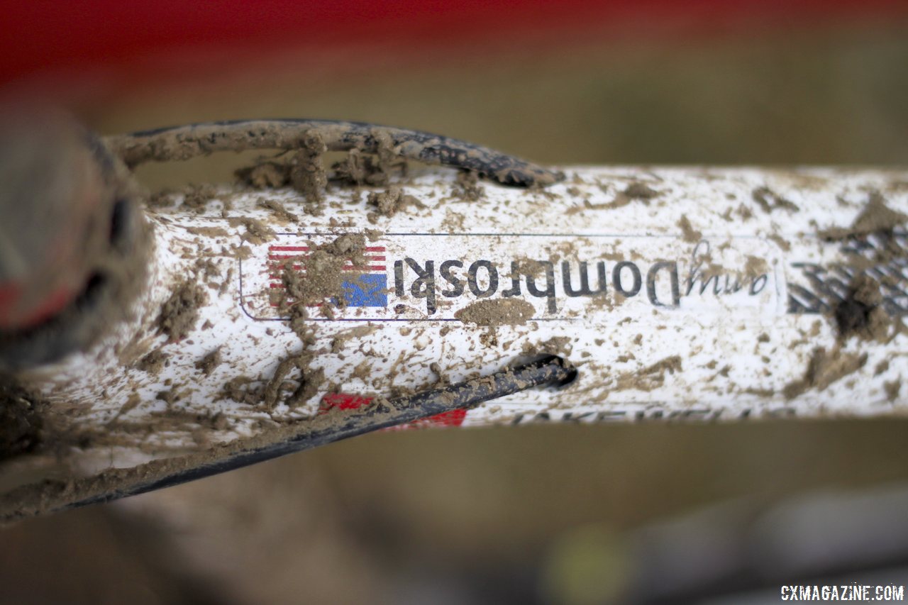Never forget - Jake Wells\' Ridley X-Fire Disc cyclocross bike. © Cyclocross Magazine