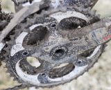 Wick Werks 34/44 chainrings on Jake Wells' Ridley X-Fire Disc cyclocross bike. © Cyclocross Magazine