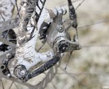 Avid BB7 Road SL disc brake on Jake Wells' Ridley X-Fire Disc cyclocross bike. © Cyclocross Magazine