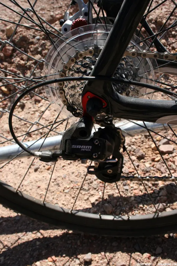 SRAM Apex on the lower end model. © Cyclocross Magazine