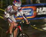 Nick Weighall's jersey reveals a fall. by Janet Hill