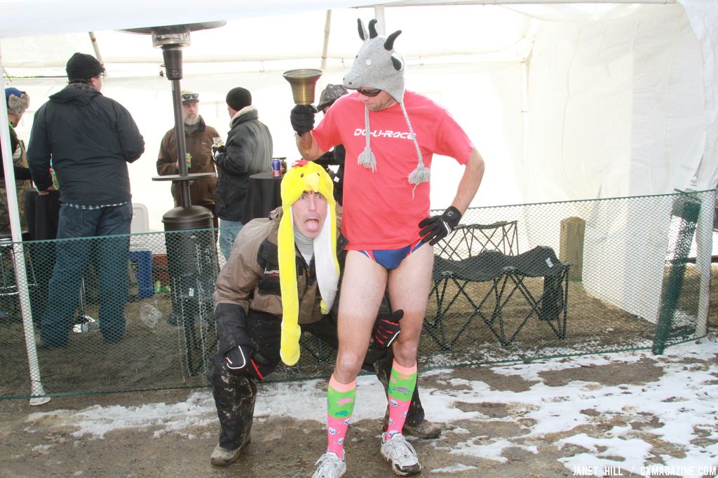 Superfan at the Elite World Championships of Cyclocross. © Janet Hill