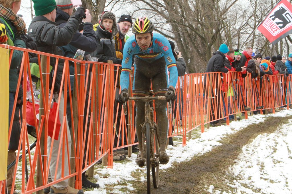 Tired looking Belgian at the Elite World Championships of Cyclocross. © Janet Hill