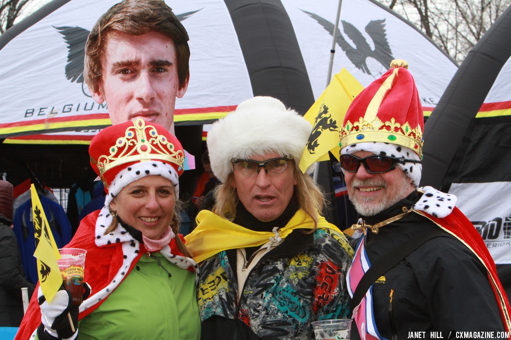 Some serious fans at the Elite World Championships of Cyclocross. © Janet Hill