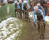 The Belgians take over the lead at the Elite World Championships of Cyclocross. © Janet Hill