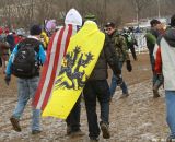 Lion of Flanders meeting the US at the Elite World Championships of Cyclocross. © Janet Hill