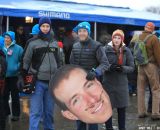 Jeremy Powers fans at the Elite World Championships of Cyclocross. © Janet Hill