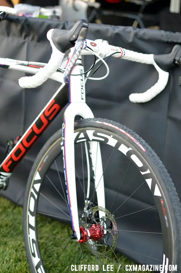 Easton EC90 rims mated to M1 hubs. ©Cyclocross Magazine