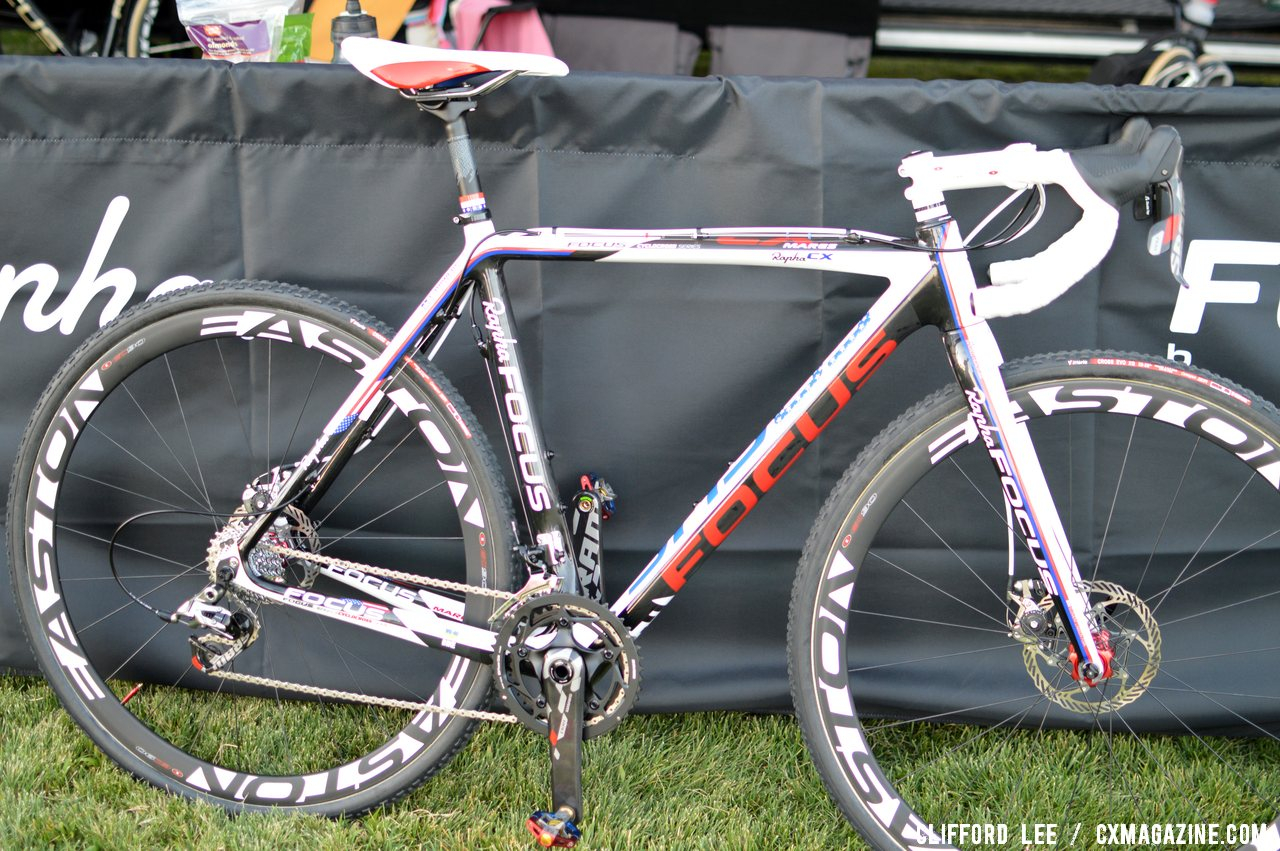 Powers will be rocking disc brakes for at least part of the season, probably in the muddier races. ©Cyclocross Magazine